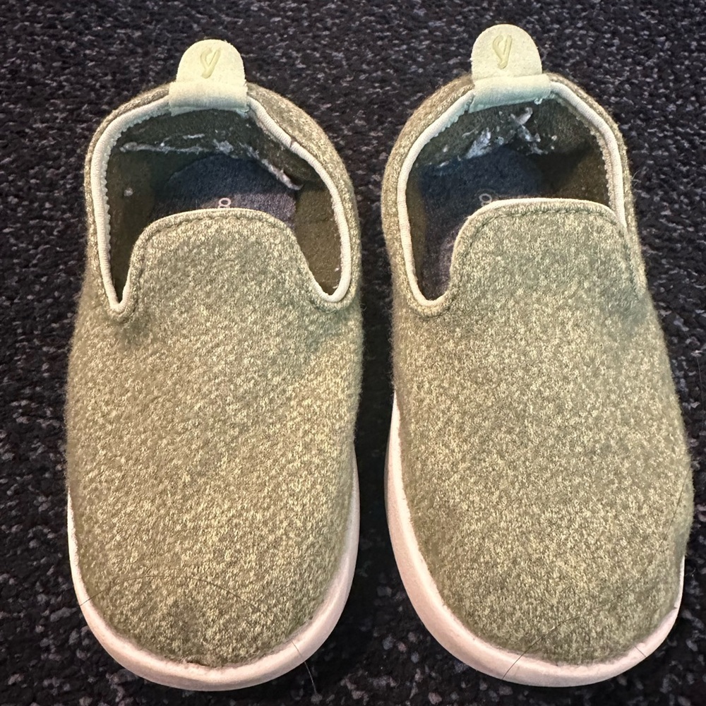 Allbirds Kids Green Slip-On Slippers